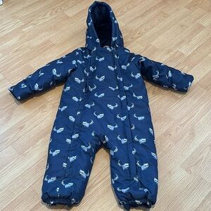 British John Lewis department store raccoon snow suit